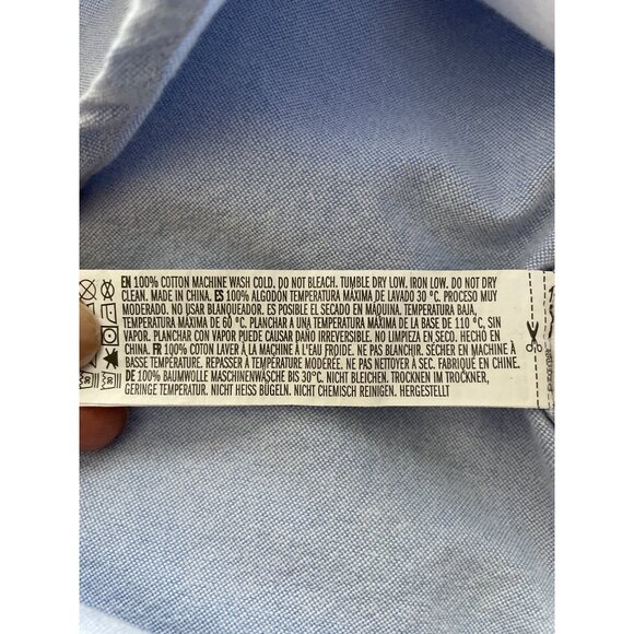 FOREVER 21 Tri-Color Men's Short Sleeve Button-Down Oxford Shirt Size L - Picture 7 of 7